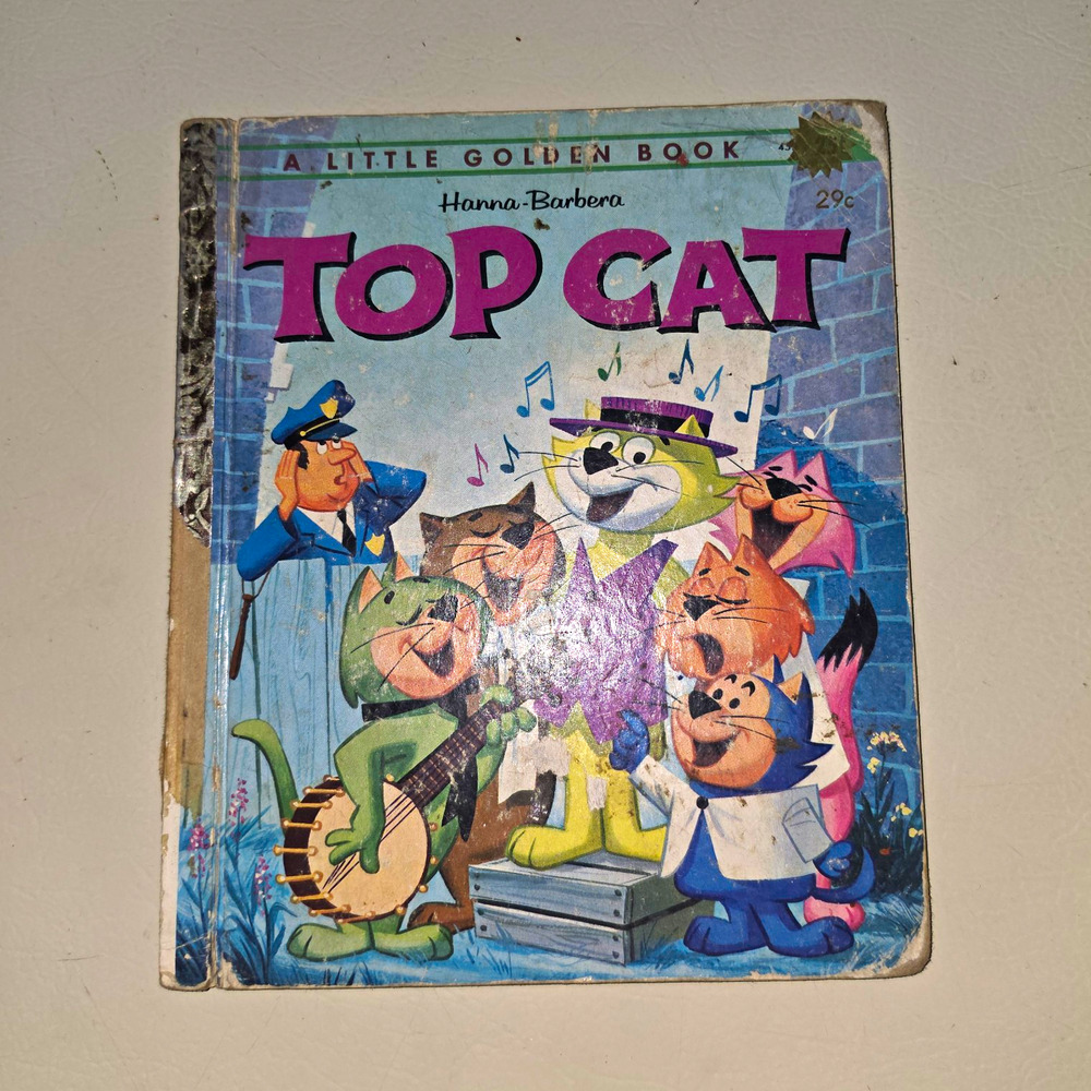 Little Golden Books: Top Cat by Carl Memling (1962, Hardcover) Inscribed